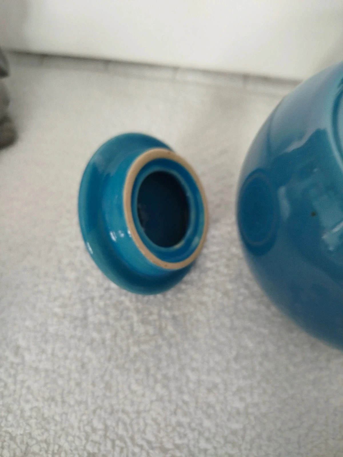 Old blue sugar bowl – photo 5